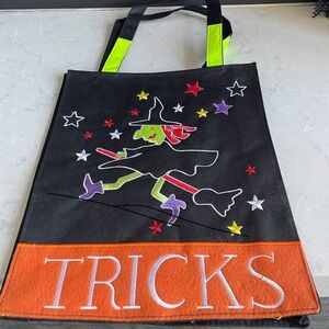 2 Halloween Flying Witch Trick or Treat Bags